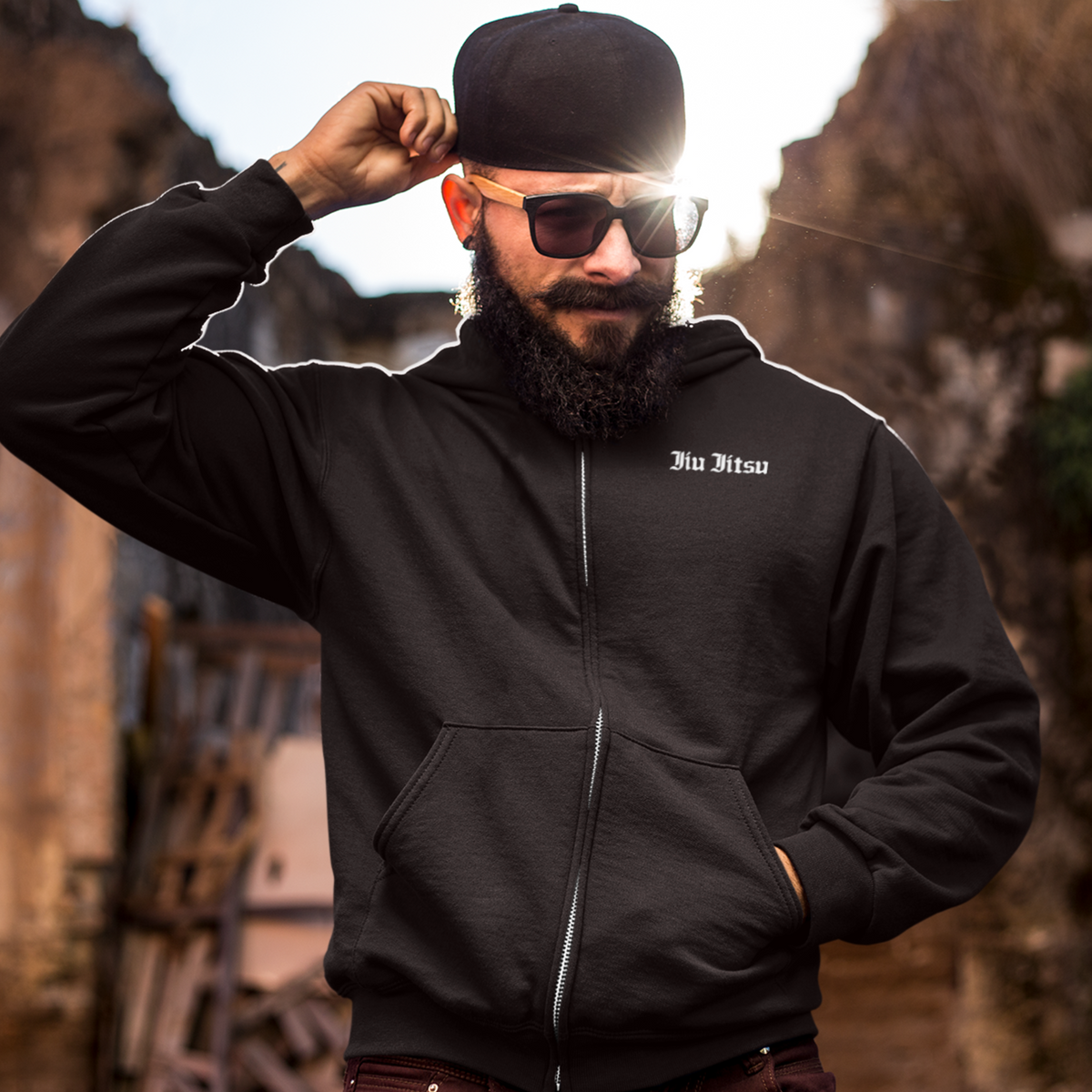 Jiu jitsu 2025 zip up hoodie