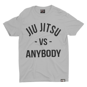 Jiu Jitsu VS Anybody T-shirt Grey