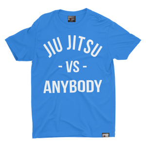 Jiu Jitsu VS Anybody T-shirt Blue
